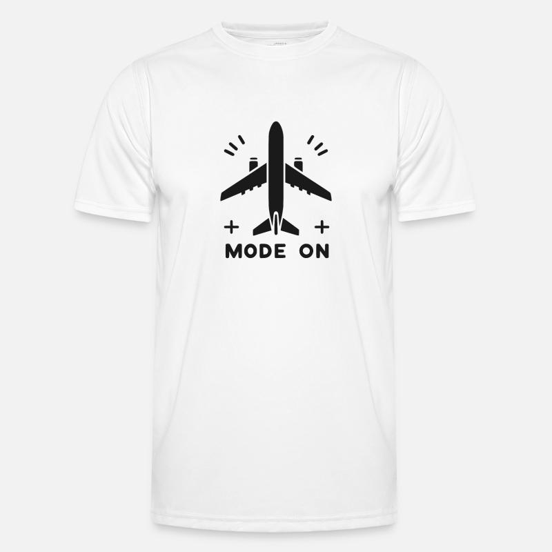 Flugzeugmodus Ein Männer Funktions-T-Shirt