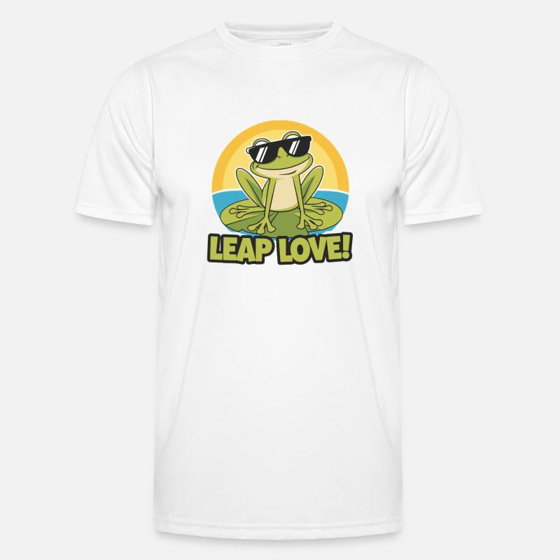 TOADS LEAP LOVE - Men's Functional T-Shirt - white