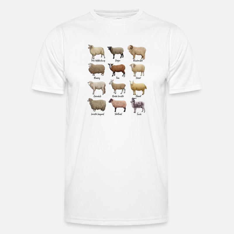 Sheep Drawings - Sheep Men's Functional T-Shirt