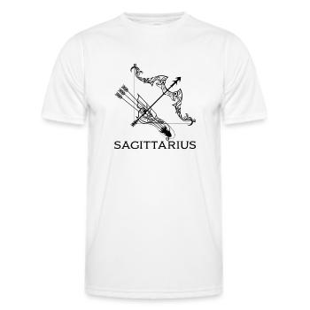 Plan de travail 1 de Sagittaire1 - T-shirt sport Homme - blanc - Devant - AI Model Male 178 dark (178cm)