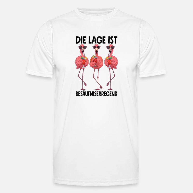 L’endroit est ivre de flamants roses T-shirt sport Homme