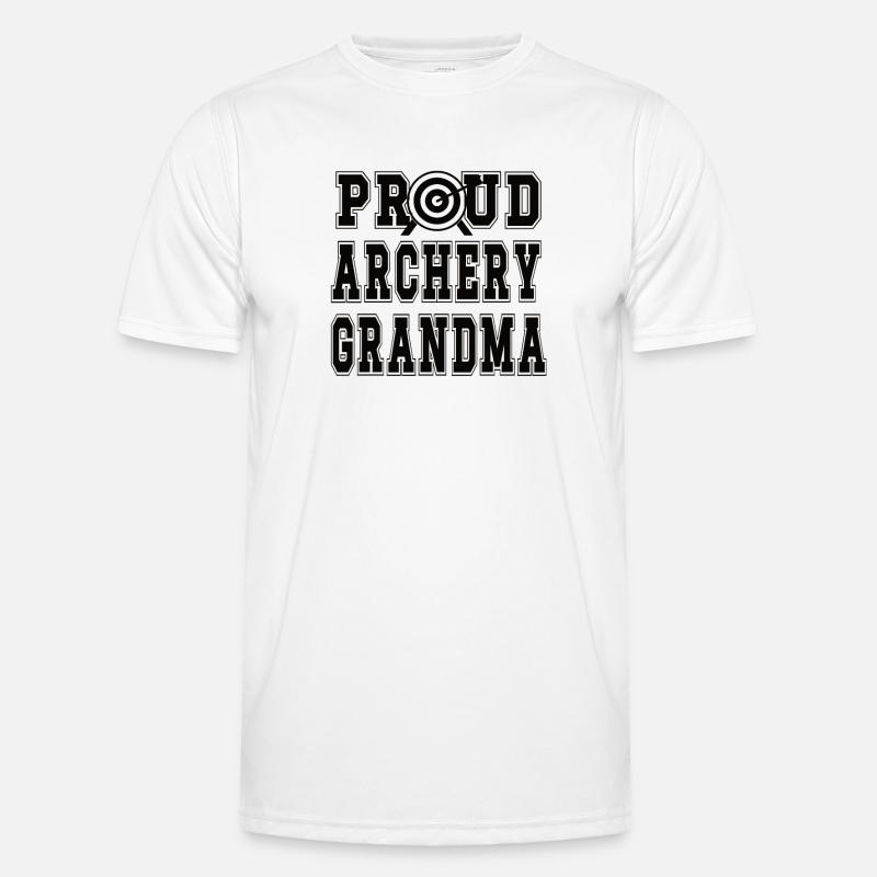 Bogenschießen-Großmutter Von Bogenschützen Oma - Männer Funktions-T-Shirt - Weiß