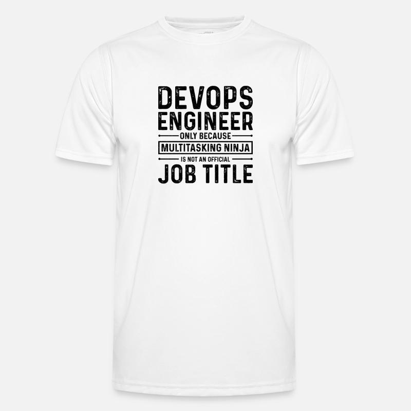 Sys-Admin Developer Devops Engineer - Men's Functional T-Shirt - white