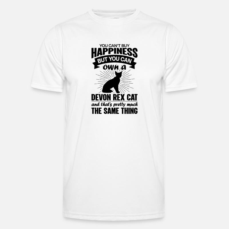 Kann Eine Devon Rex Katze Kaufen - Männer Funktions-T-Shirt - Weiß