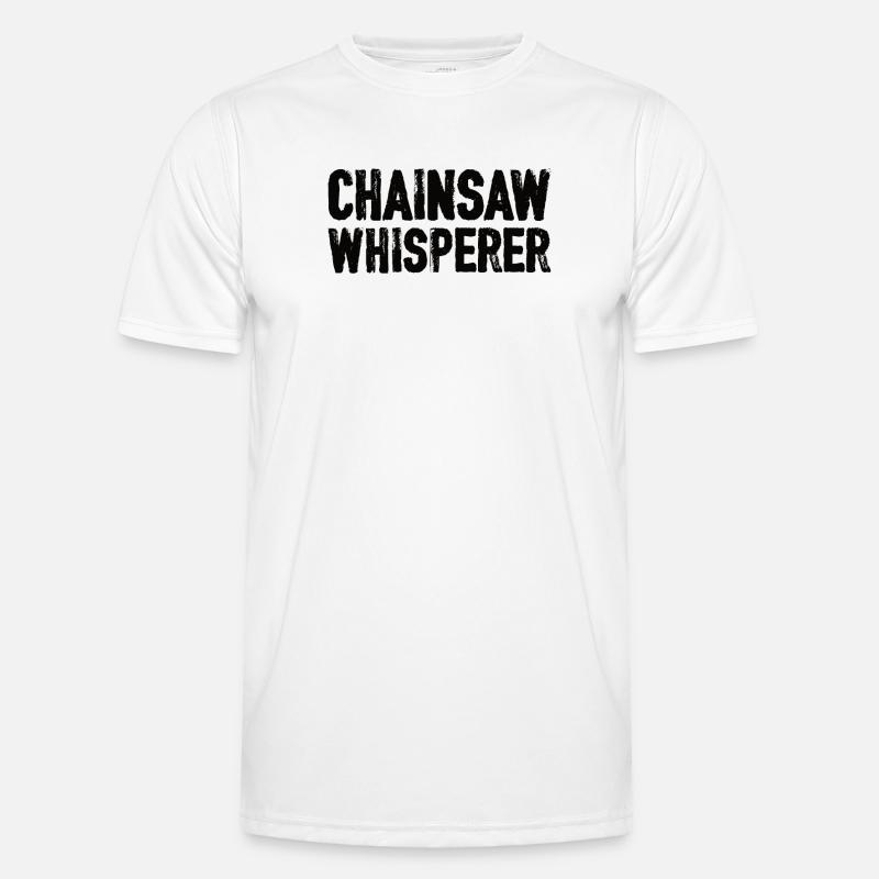 Tronçonneuse à bois Bûcheron Menuisier Escalade T-shirt sport Homme