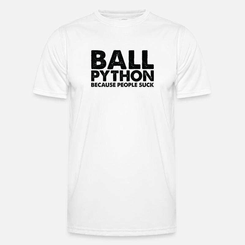 People suck king python snake - Men's Functional T-Shirt - white