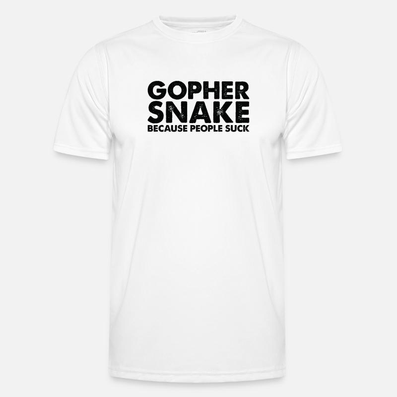 People suck gopher snake Men's Functional T-Shirt