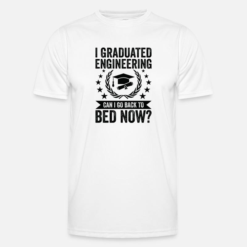 I have completed engineering - Men's Functional T-Shirt - white