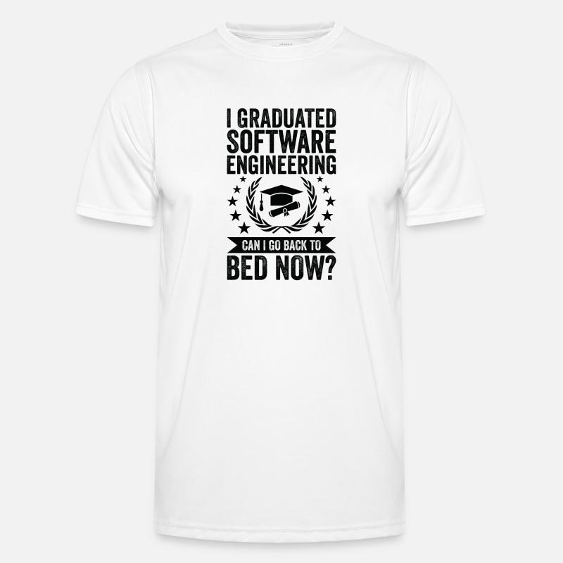 Ich Habe Software Engineering Abgeschlossen - Männer Funktions-T-Shirt - Weiß