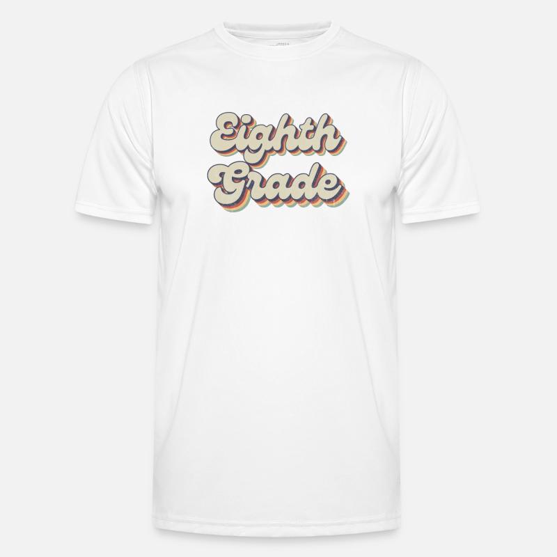 Boho Rainbow - Eighth Grade Teacher - Men's Functional T-Shirt - white