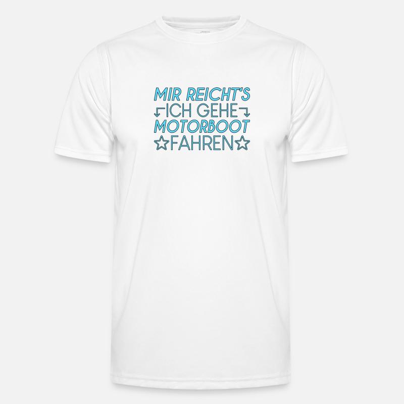 Motorboot Spruch Männer Funktions-T-Shirt