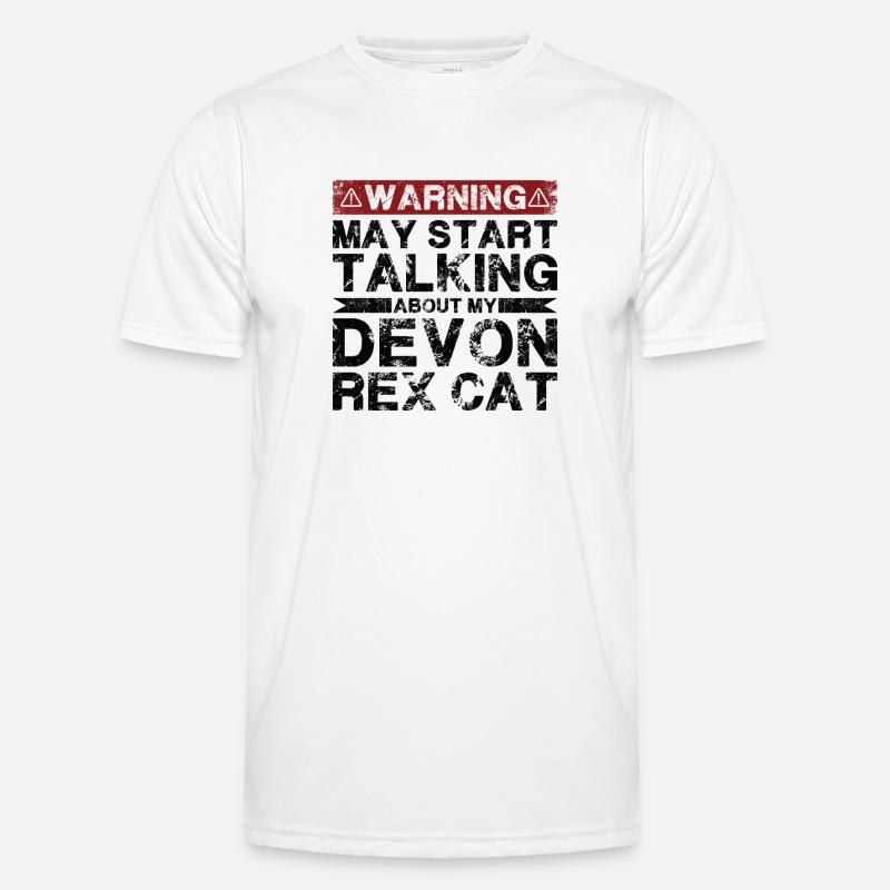 En parlant de Devon Rex Cat T-shirt sport Homme