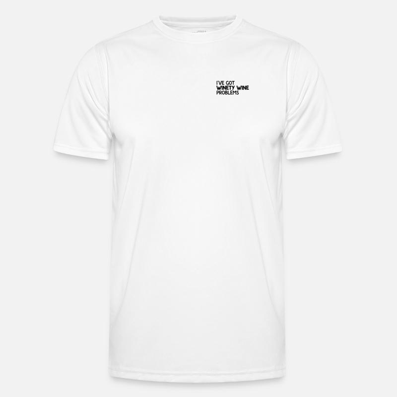 Winety Wine Problems Weintrinker Winzer Weinfest Männer Funktions-T-Shirt