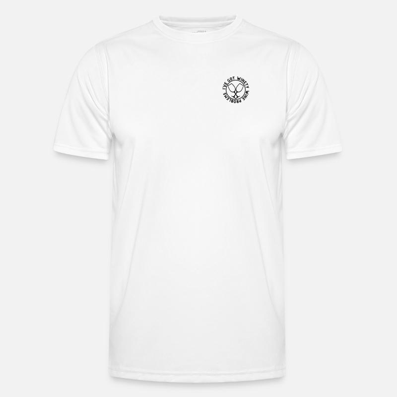 Winety Wine Problems Weintrinker Winzer Weinfest Männer Funktions-T-Shirt