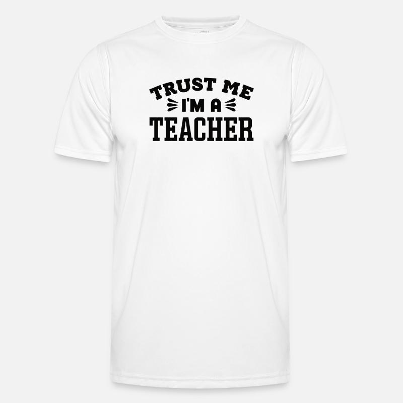Lehrer Beruf - Männer Funktions-T-Shirt - Weiß