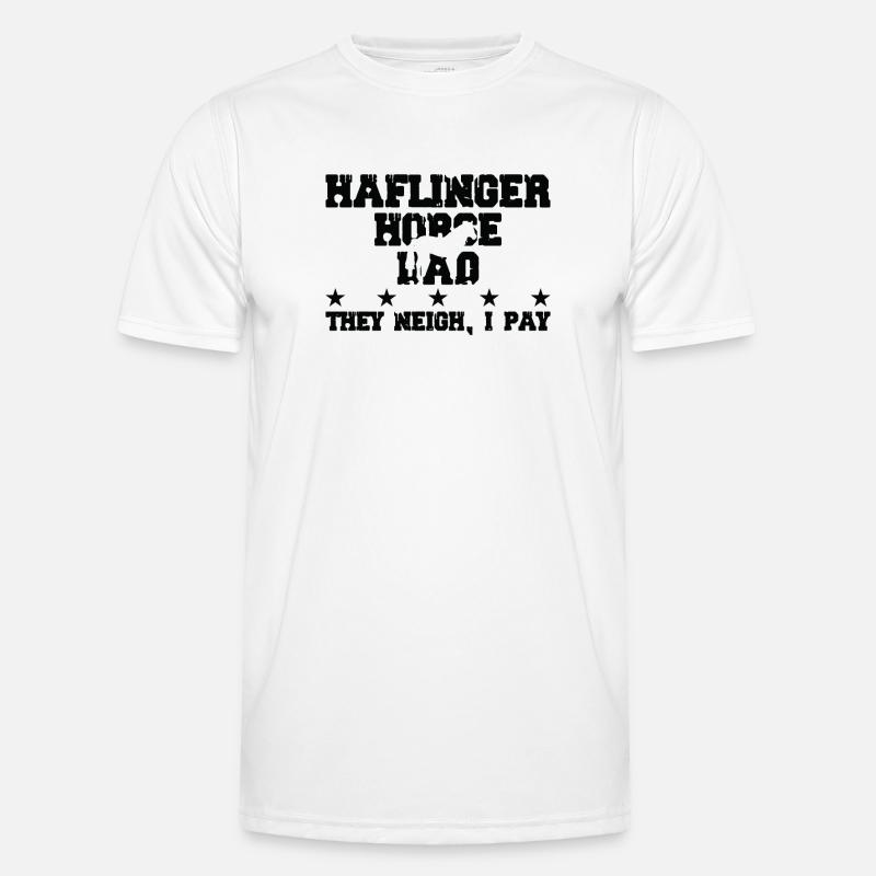 Père du cheval - Cheval Haflinger T-shirt sport Homme