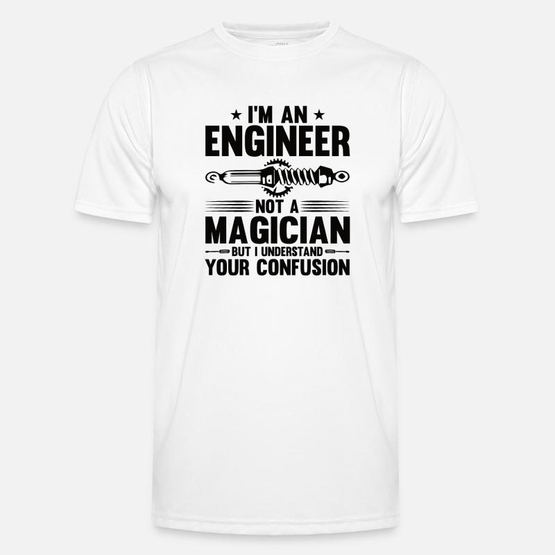 Engineer Brain Mechanical Engineering Electrical Engineering Math Men's Functional T-Shirt