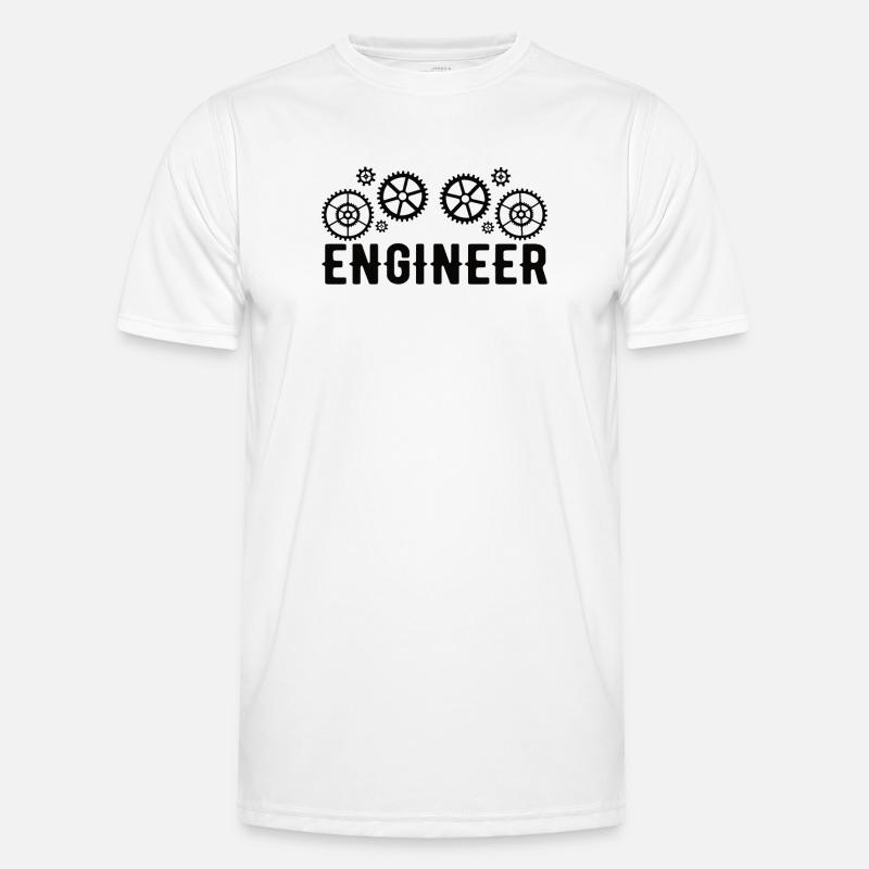 Engineer Brain Mechanical Engineering Electrical Engineering Math Men's Functional T-Shirt