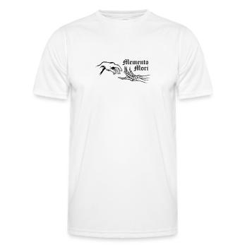 Memento Mori - Männer Funktions-T-Shirt - Weiß - Vorne - AI Model Male 178 dark (178cm)
