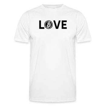 Bitcoin Plan B BTC Satoshi Crypto Hodl Maximalist - Men's Functional T-Shirt - white - Front - AI Model Male 178 dark (178cm)