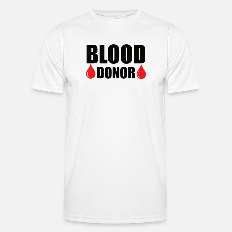 Don de sang Dons de sang Donneurs de sang T-shirt sport Homme