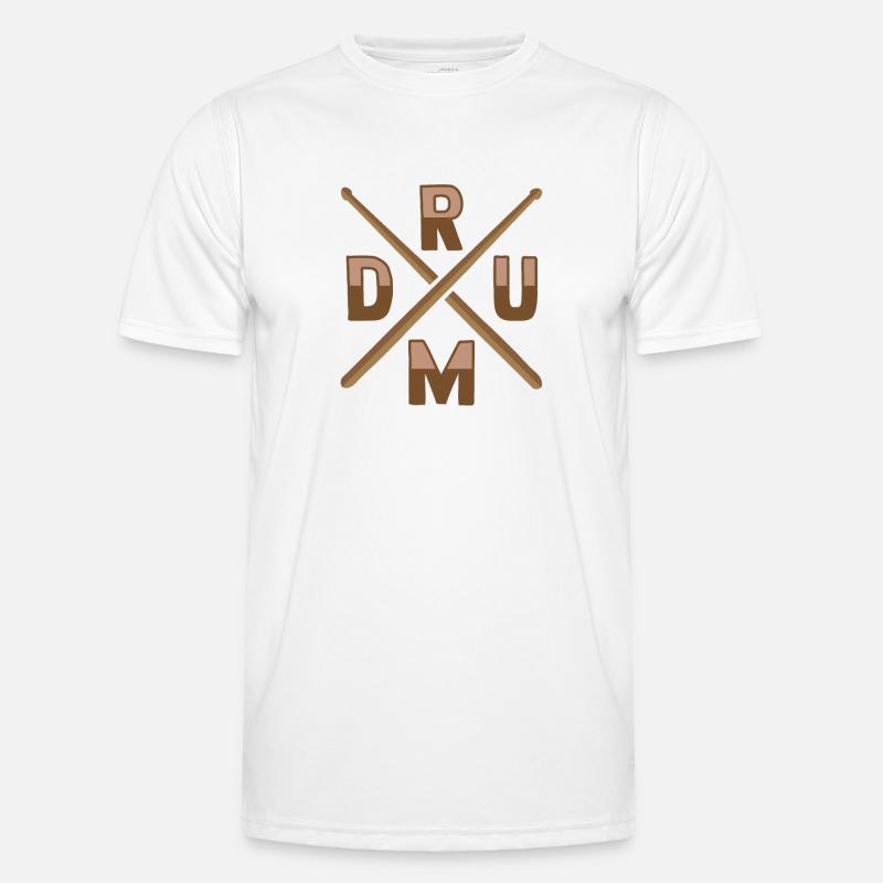 Drum Set Percussion Design Männer Funktions-T-Shirt