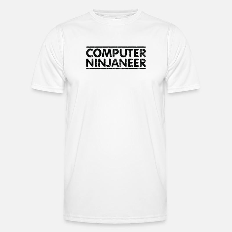 Ninjaneer - Computer Engineer - Men's Functional T-Shirt - white