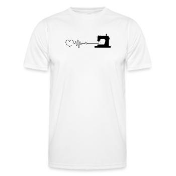 Näherin Nähen Schneiderin - Männer Funktions-T-Shirt - Weiß - Vorne - AI Model Male 178 dark (178cm)