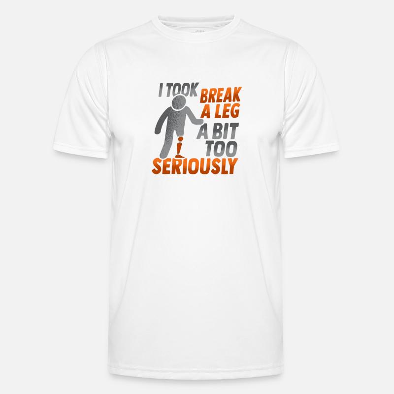 Prothèse de jambe amputée Amputation T-shirt sport Homme