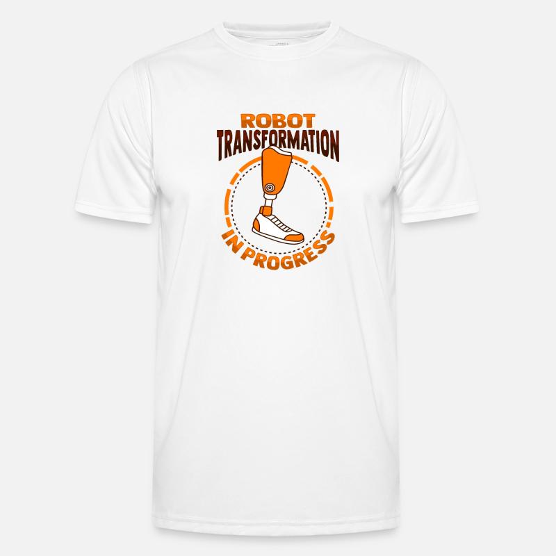 Amputated leg prosthesis Prosthesis Amputation - Men's Functional T-Shirt - white
