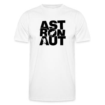 Profession Job Work - Astronaut - Men's Functional T-Shirt - white - Front - AI Model Male 178 dark (178cm)