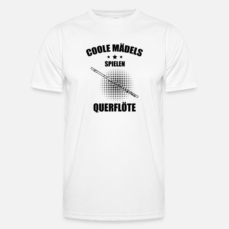 Querflöte Querflötenspieler Querflötist Männer Funktions-T-Shirt