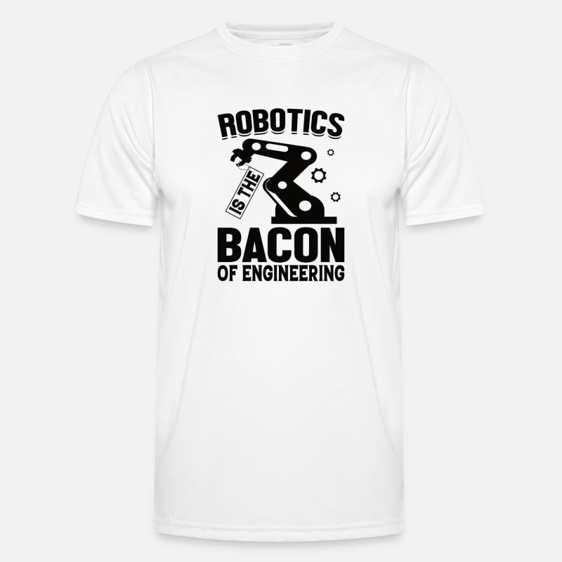 Roboter Programmierer Automatisierungstechniker Männer Funktions-T-Shirt