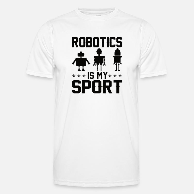 Roboter Programmierer Automatisierungstechniker Männer Funktions-T-Shirt