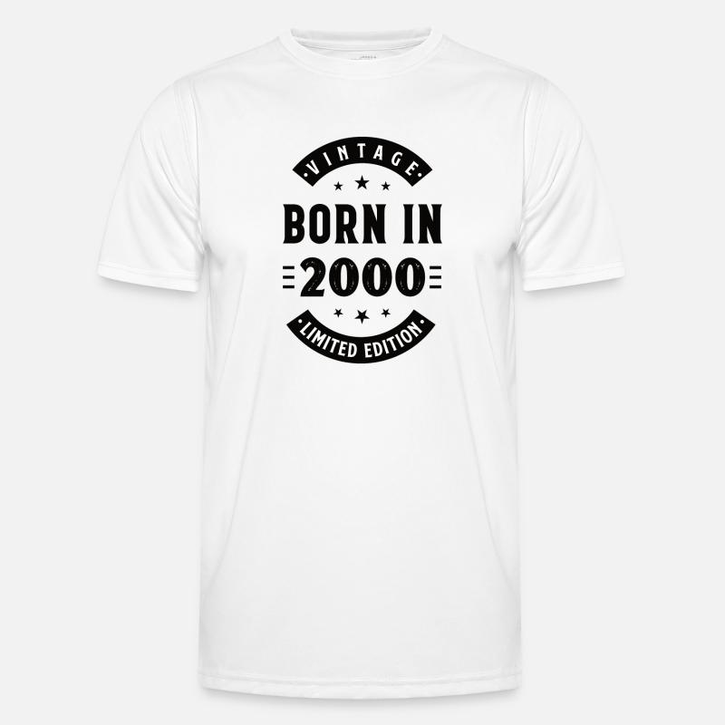 2000 - Année de construction 2000 - Année de naissance 2000 - T-shirt sport Homme - blanc