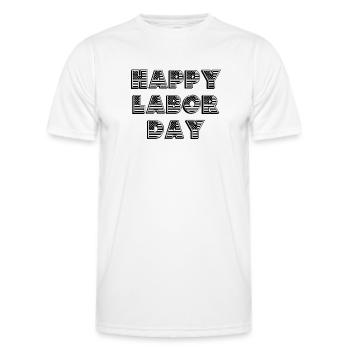 Happy Labor Day Arbeitnehmer Tag der Arbeit - Männer Funktions-T-Shirt - Weiß - Vorne - AI Model Male 178 dark (178cm)