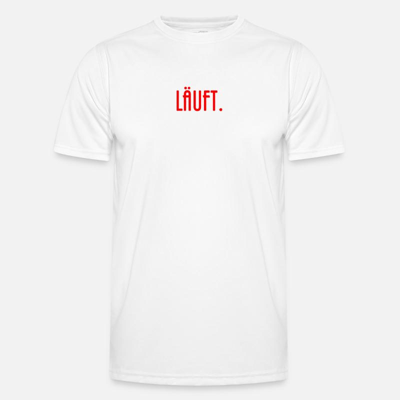 Läuft. Männer Funktions-T-Shirt