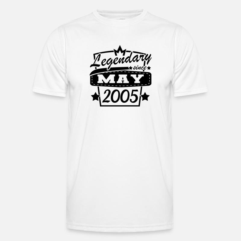 Legendary since May 2005 - Men's Functional T-Shirt - white