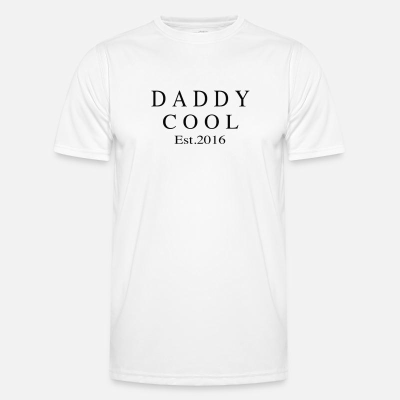 Daddy Cool est 2016 - Männer Funktions-T-Shirt - Weiß
