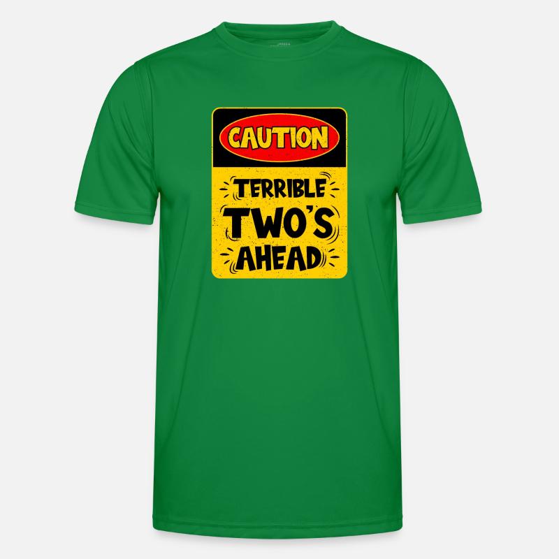 Caution: Terrible two on the way Men's Functional T-Shirt