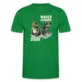 caillé têtard grenouille caillé régime alimentaire faible en gras jeu de mots quark - T-shirt sport Homme - vert - Devant - AI Model Male 178 dark (178cm)
