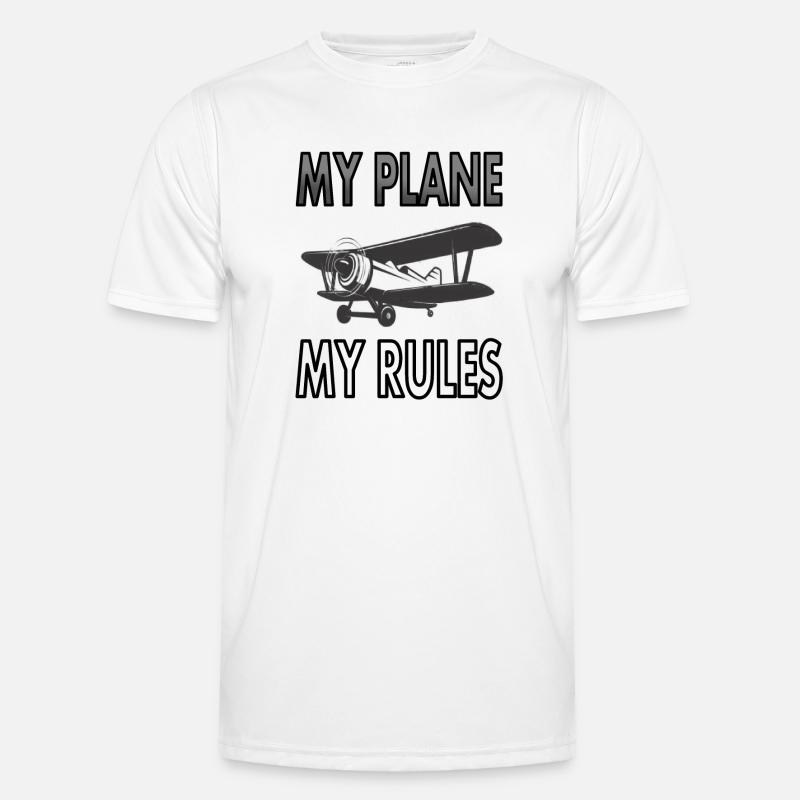 Pilot Pilotin Flugzeug fliegen Flugplatz Geschenk Männer Funktions-T-Shirt