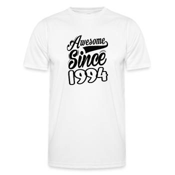 Awesome Since 1994 - Men's Functional T-Shirt - white - Front - AI Model Male 178 dark (178cm)