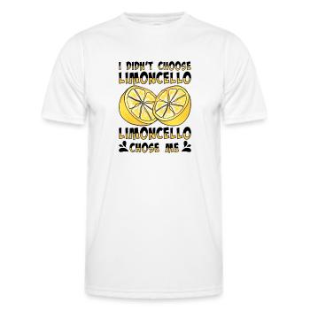 Amateur de limoncello italien - T-shirt sport Homme - blanc - Devant - AI Model Male 178 dark (178cm)