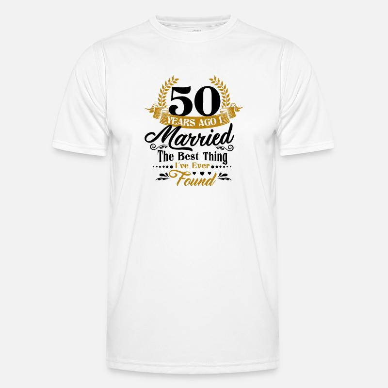 50. Hochzeitstag Ehemann Ehefrau Ehe Männer Funktions-T-Shirt