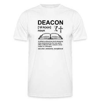 Kirche Diakon Religion Christlicher Glaube Kirche - Männer Funktions-T-Shirt - Weiß - Vorne - AI Model Male 178 dark (178cm)