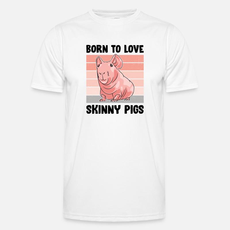 Cochon d’Inde sans poils Cochon maigre T-shirt sport Homme