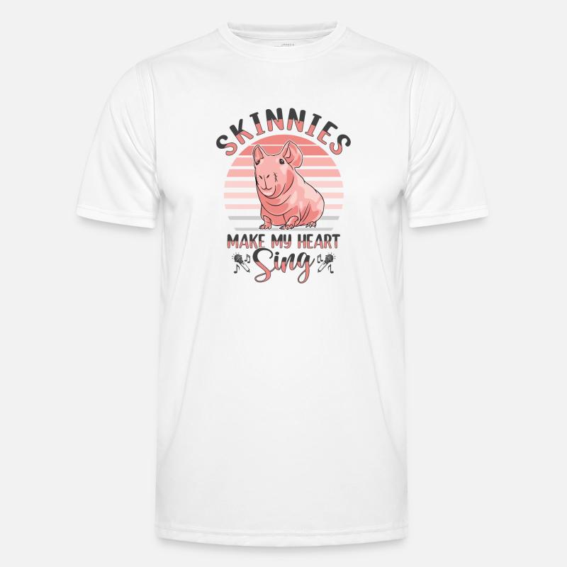 Cochon d’Inde sans poils Cochon maigre T-shirt sport Homme