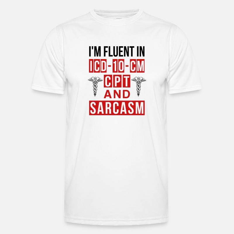 Medical Coder Profession Medical - Men's Functional T-Shirt - white