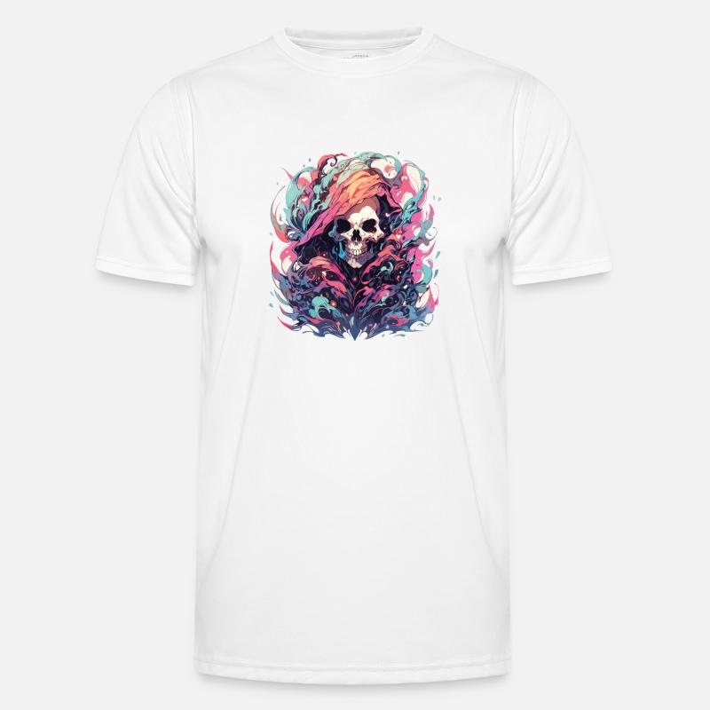 Skull - Men's Functional T-Shirt - white